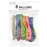 thumbnail of BALLON PUB Ballons opaques multicolores imprimés Etoiles diamètre 30/34cm PC de 8