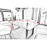 thumbnail of KAWOLA Mesa de comedor LORE 180x90cm maciza con base de arbol plata