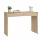 thumbnail of WellHome - Mesa de Escritorio con 2 cajones en color Roble 101 x 40 x 77 cm - Júcar Oak
