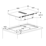 thumbnail of BAUKNECHT Kochfeld mit Dunstabzug - BVH80FFB01-Kochen mit integriertem Dunstabzug 80cm