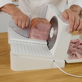 thumbnail of Starlyf Professional Slicer, Allesschneider, 150 Watt, abgeschrägt, klappbar, Brotschneider, 1mm - 15 mm, weiß