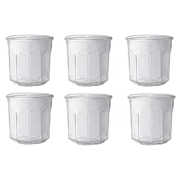 LE PARFAIT lot de 6 pots à confiture sans couvercle 324ml 900551