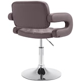 thumbnail of Sedia lounge Dublin in similpelle marrone