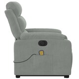thumbnail of vidaXL Massagesessel mit Aufstehhilfe Elektrisch Hellgrau Samt