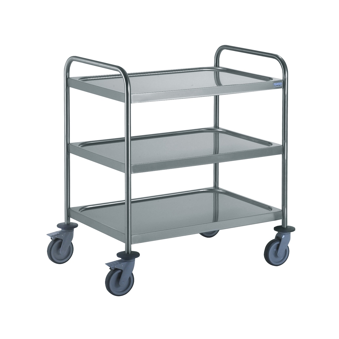 Tournus-serveerwagen met handgrepen en 3 planken van 800 x 530 mm