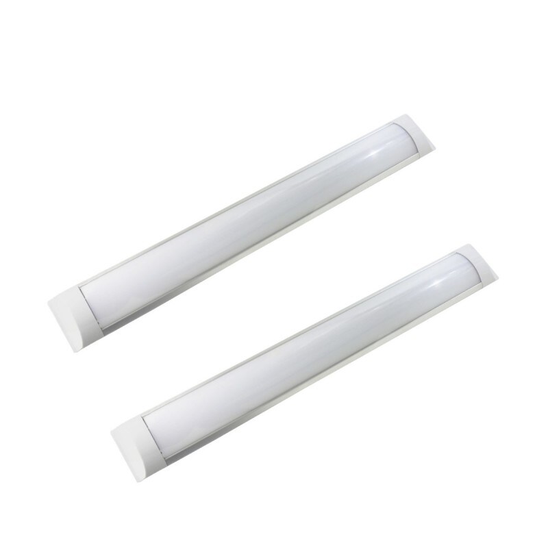 Confezione 2 strisce LED Slim 900mm con strisce LED integrate 27W, bianco neutro 4200K