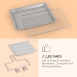 thumbnail of Vigor Air Heißluftfritteuse 1800 W 30 Liter 18 Programme Weiß