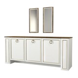 thumbnail of Sideboard Sansa mit 2er Spiegel Set Weiß Walnuss