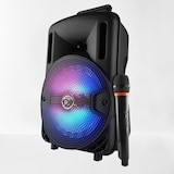 thumbnail of Enceinte sonorisation batterie 8" 400W à LEDs RVB USB/SD/BT + Micro VHF - MyDJ Djoon08