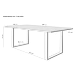 thumbnail of SAM® Esstisch Baumkante massiv Akazie natur 280 x 100 schwarz LIAM