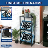 thumbnail of DanDiBo Getränkekistenregal 2 Kisten mit Ablage Schmal Metall Stehend 96541 Getränkekistenhalter 100 cm Getränkekistenständer Flaschenkistenregal