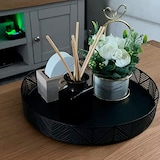 thumbnail of WellHome - Schwarzes Korbtablett 29,5x4,4 cm