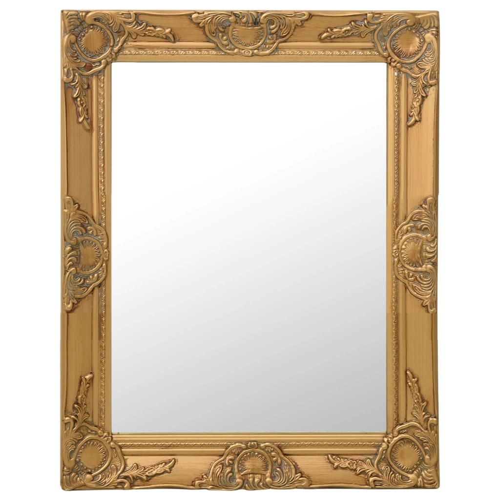 vidaXL Wandspiegel barok stijl 50x60 cm goudkleurig