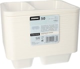 thumbnail of 500 Mikrowellenschalen, PP 2-geteilt 1205 ml weiss Menüschalen