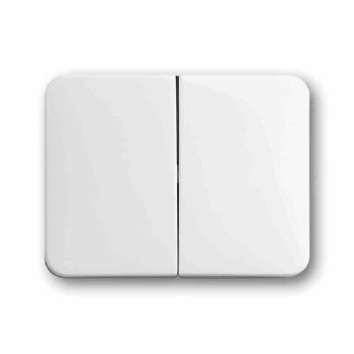ALPHA Wippe Serien, Schalter/Taster, studioweiß, glänzend, ohne ISO Aufdruck