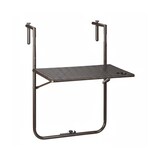 thumbnail of Relaxdays Balkonhängetisch klappbar, 3-fach höhenverstellbar, Rattan-Optik, wetterfest, Tisch BxT 59,5 x 36 cm, braun