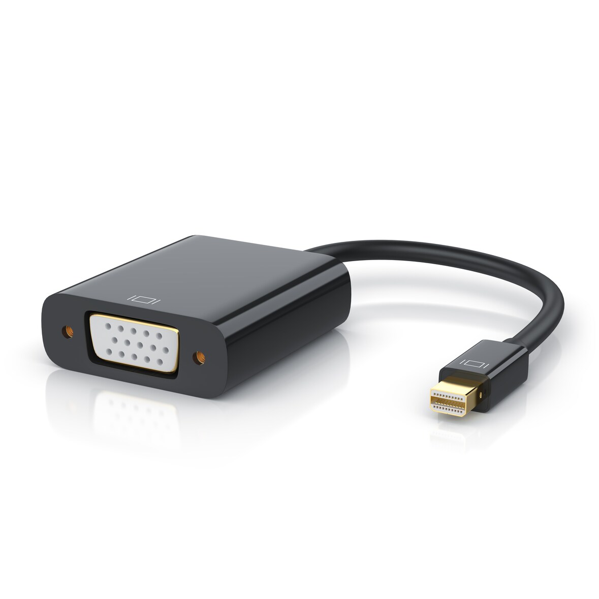 CSL MiniDP zu VGA Adapter, Full HD Anschluss für Monitor, Beamer