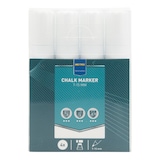 thumbnail of METRO Professional Marqueur craie , 7-15 mm, avec pointe jumbo, blanc, 4 pièces