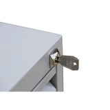 thumbnail of Karteischrank Karteikartenschrank DIN A5 quer dreibahnig 6 Schubladen Lichtgrau 565630