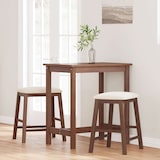 thumbnail of chaises de bar avec coussins 2 pcs marron bois massif d'hévéa Modèle Apex Cuisine