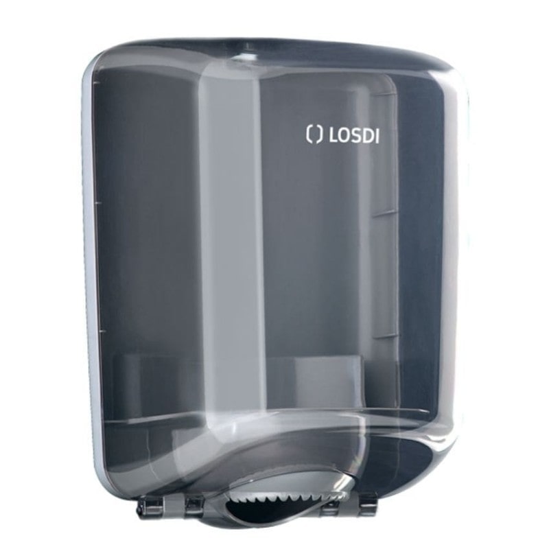 Dispensador de papel mecha con dispensación controlada ABS fumé Elegance LOSDI