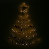 thumbnail of LED Tannenbaum Metallbaum beleuchtet Wanddeko Weihnachtsdeko 1,5m für Außen