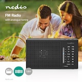 thumbnail of Radio Fm 1.5 W Format De Poche Réglage Analogique Usage Non Intensif Nedis