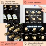 thumbnail of Klarstein Shiraz 15 Slim Uno Weinkühlschrank 44l Touch-Bedienfeld 5-18°C Weißes Glas