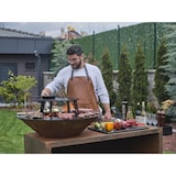 thumbnail of The Favilla FLAME Feuerschale mit Grillplatte & Plancha in Corten | Grillring, Holzstauraum, Rostig