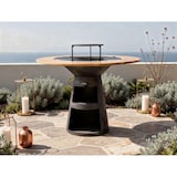 thumbnail of PURLINE Barbecue rond avec plaque en acier, grille et plateau en bois EFP59B WOOD