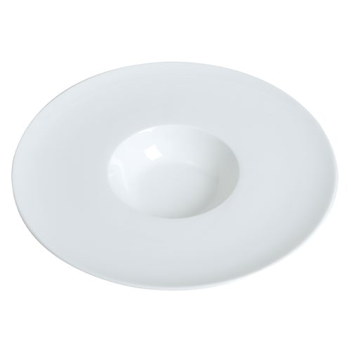 Assiette Risotto Rond Collection Blanche Blanc Diamètre : 29 cm x 5 Mondo Déco