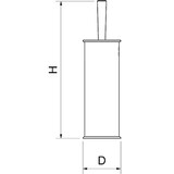 thumbnail of Conjunto de escovas de banho em aço inoxidável ø100x380 mm.