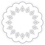 thumbnail of Sovie HORECA Tablett-Deckchen Royal Line Silber aus Tissue 7-lagig, Ø 180 mm, 250 Stück - Untersetzer Ornamente