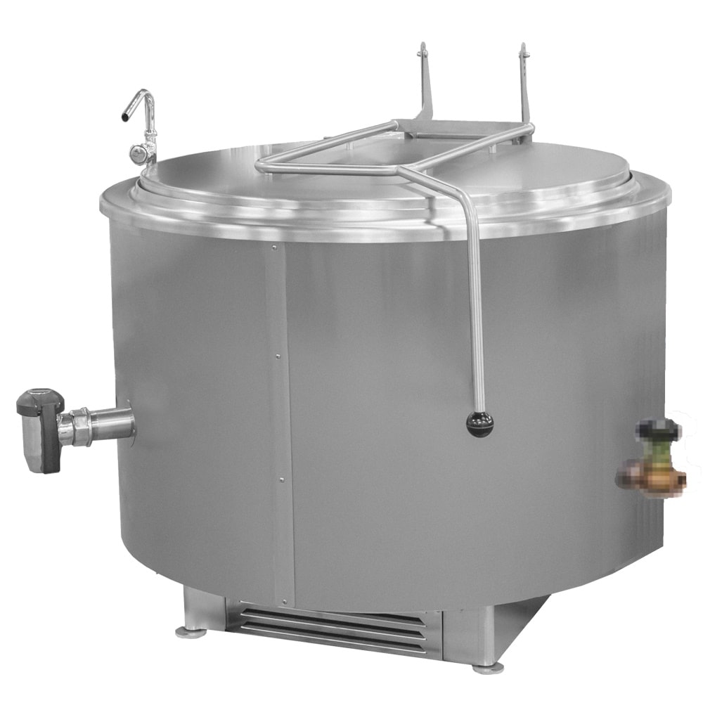 EURAST - Marmita cilíndrica a vapor 400 litros - 1320x1330x1070 mm - 18V03400