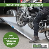 thumbnail of TRUTZHOLM 1x Eventrampe 214 cm Traglast 600kg Alu grau geriffelt Rampe Auffahrrampe Verladerampe