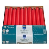 thumbnail of METRO Professional Candele da tavola, paraffina, 2,15 x 18 cm, circa 6 ore, rosso, 30 pezzi