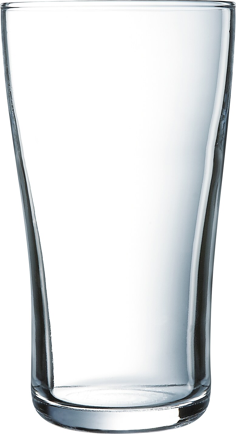 Arcoroc Ultimate Pint Becher, Bierglas, 570ml, Glas gehärtet, transparent, 6 Stück