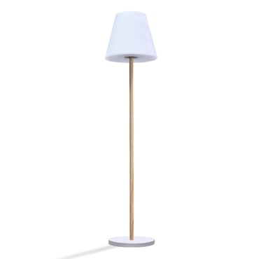 Lumisky Lámpara de pie solar STANDY SOLAR H150CM Acero Beige