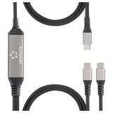 thumbnail of Renkforce USB-C® Y-Kabel USB 2.0 USB-C® Stecker 1.50 m Schwarz RF-6721084