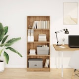 thumbnail of vidaXL Boekenkast 60x24x143 cm bewerkt hout artisanaal eikenkleurig