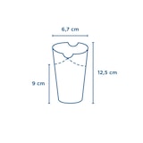 thumbnail of Garcia de Pou 100 Unità - Bicchiere Fritti Chiuso 12 Oz - 360 Ml 220 + 18Pe G/M2 6,7X12,5 Cm Nero Cartone