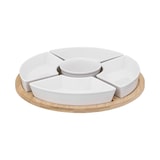 thumbnail of Secret de Gourmet - Ronde hapjesset 6 stuks wit bamboe