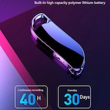 thumbnail of Micro Espion Enregistreur Vocal HD 64GB Métal Longue Autonomie USB MP3 Argent YONIS