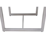thumbnail of METRO PROFESSIONAL Tavolo da bar alto Lynx, alluminio/eucalipto, 70 x 70 cm, quadrato, argento