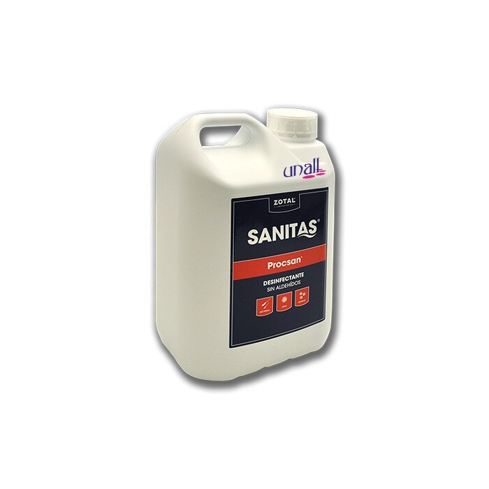 Desinfectante capaz de eliminar virus, el producto se aplica sobre las supeficies e instalaciones. Modelo: QDE115