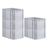 thumbnail of PROREGAL 5x Eurobox NextGen Grip | HxBxT 32x40x60cm | 65 Liter | Griffe geschlossen | Verstärkter Boden | Eurobehälter