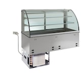 thumbnail of Einbau-Kühlvitrine KBS 1125x700x1190 mm GN 3/1 luftgekühlt mit Glasaufsatz 230 V