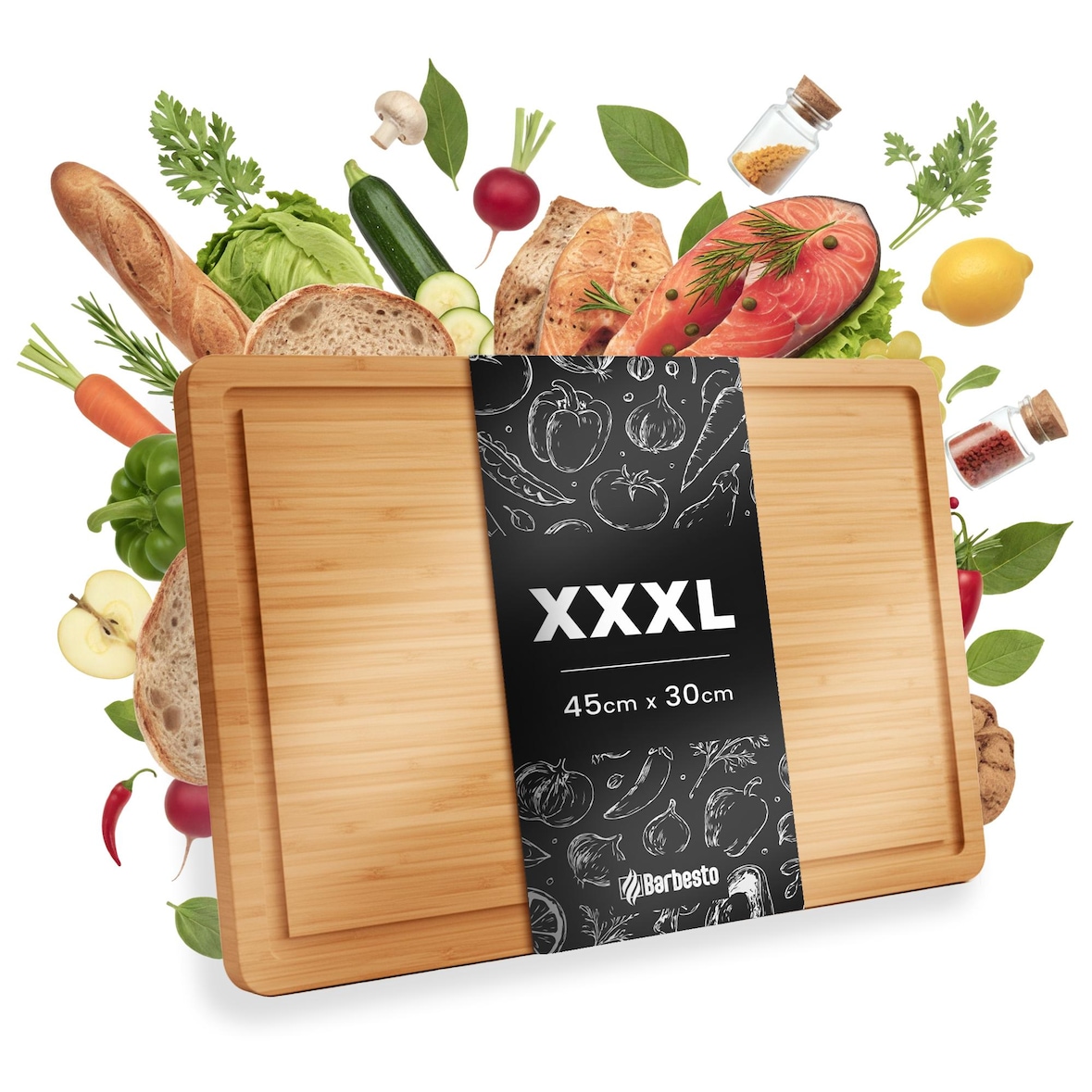 Bamboe Snijplank XXXL 45 x 30 cm 45x30 cm