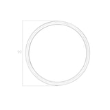 thumbnail of Angel Cerdá  Espelho de parede circular com moldura de madeira folheada a nogueira. 3084C