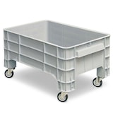 thumbnail of Palettenbox mit 4 Rollen, LxBxH 1030x630x560 mm, 150 l, Boden/Wände geschlossen